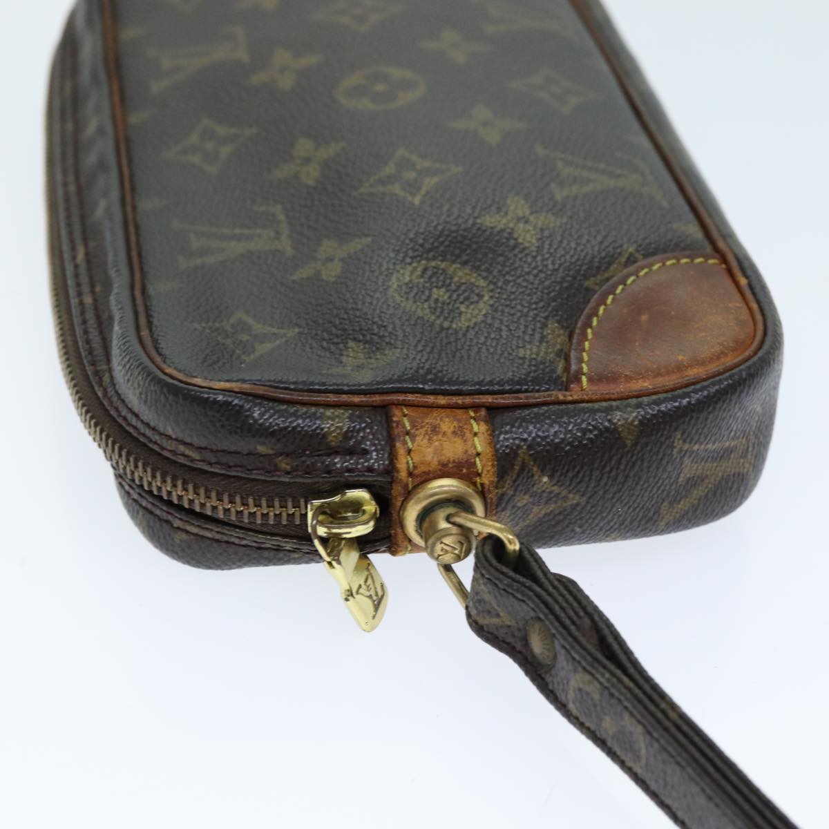 LOUIS VUITTON Monogram Marly Dragonne PM Clutch Bag M51827 LV Auth ti1709