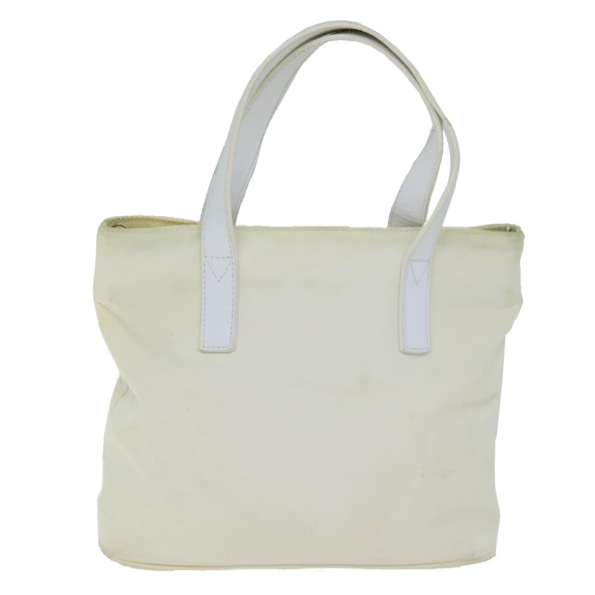FENDI Hand Bag Nylon 2way White Auth ti1732 - 0
