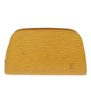 LOUIS VUITTON Epi Dauphine PM Pouch Yellow M48449 LV Auth ti1745-13