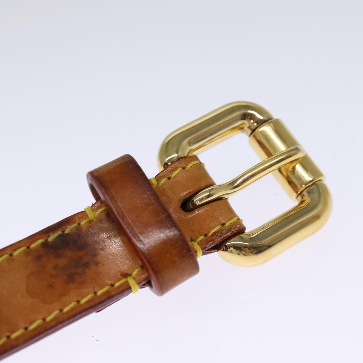 LOUIS VUITTON Damier Azur Ceinture Tresor Belt 36.2"" M9730 LV Auth ti1747