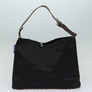 BURBERRY Blue Label Tote Bag Canvas 2Set White Black Auth ti1750-12