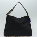 BURBERRY Blue Label Tote Bag Canvas 2Set White Black Auth ti1750-13