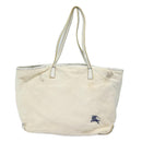BURBERRY Blue Label Tote Bag Canvas 2Set White Black Auth ti1750-2
