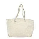 BURBERRY Blue Label Tote Bag Canvas 2Set White Black Auth ti1750-3