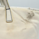 BURBERRY Blue Label Tote Bag Canvas 2Set White Black Auth ti1750-4