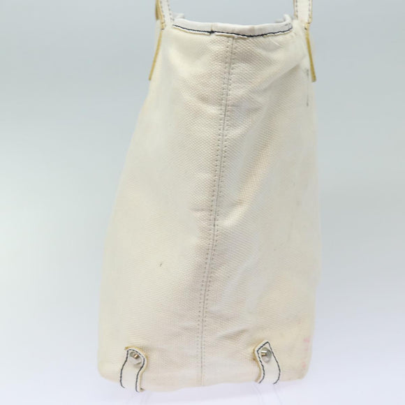 BURBERRY Blue Label Tote Bag Canvas 2Set White Black Auth ti1750