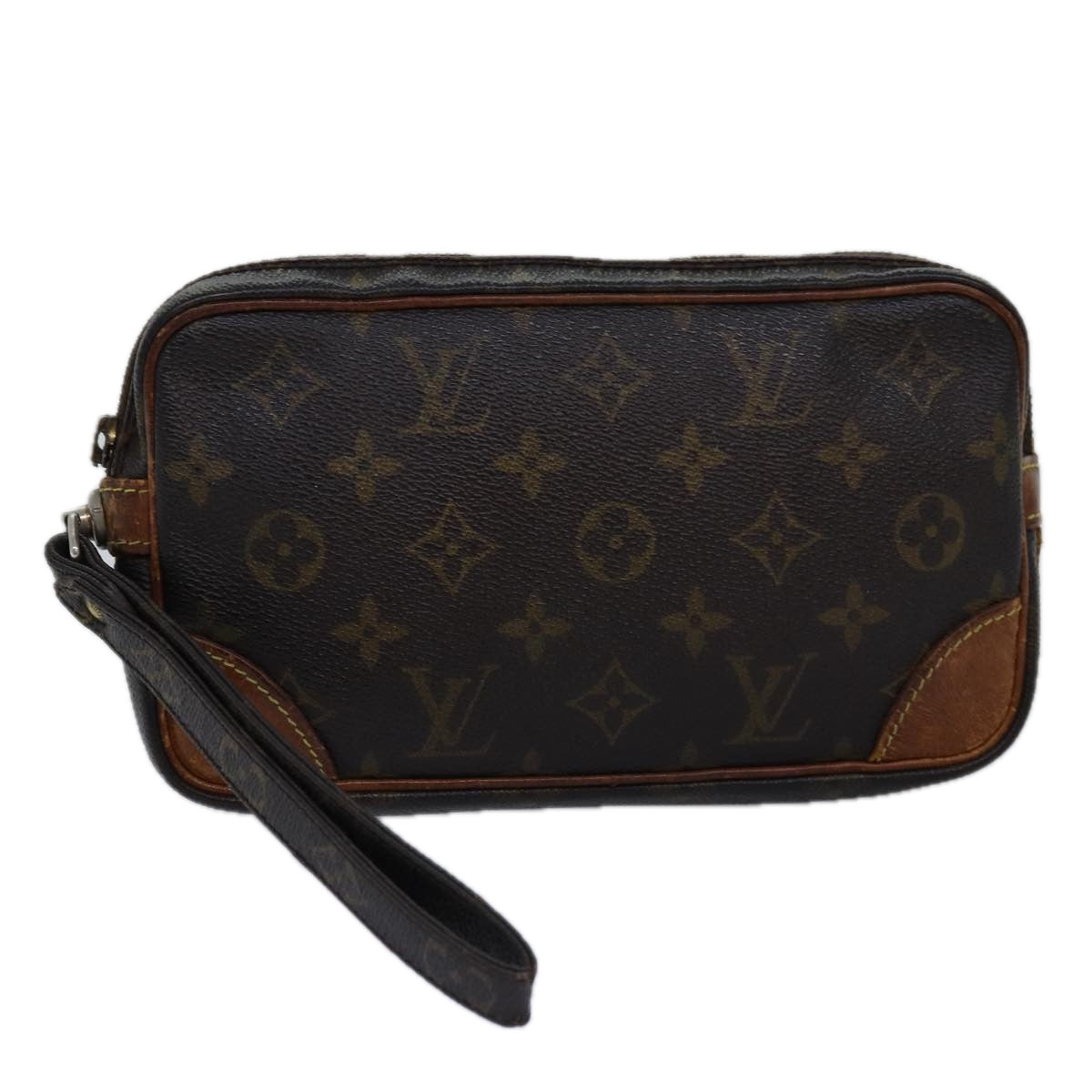 LOUIS VUITTON Monogram Marly Dragonne PM Clutch Bag M51827 LV Auth ti1754