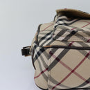 BURBERRY Nova Check Blue Label Shoulder Bag Canvas Beige Brown Auth ti1756-10
