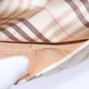 BURBERRY Nova Check Blue Label Shoulder Bag Canvas Pink Auth ti1757-20