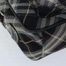 BURBERRY Nova Check Blue Label Shoulder Bag Black Auth ti1758-12