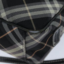 BURBERRY Nova Check Blue Label Shoulder Bag Black Auth ti1758-13