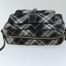 BURBERRY Nova Check Blue Label Shoulder Bag Black Auth ti1758-6
