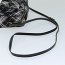 BURBERRY Nova Check Blue Label Shoulder Bag Black Auth ti1758-7