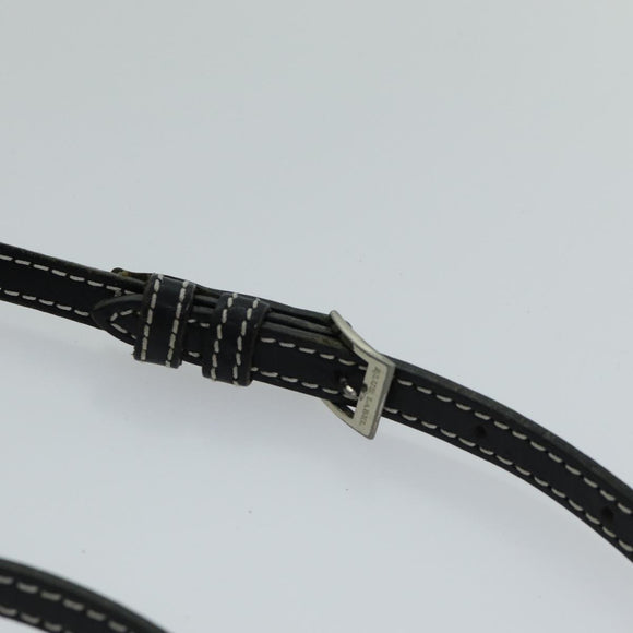 BURBERRY Nova Check Blue Label Shoulder Bag Black Auth ti1758