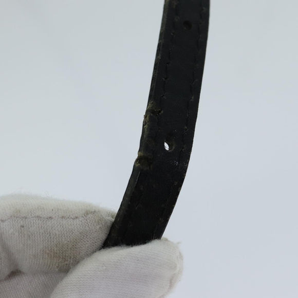 BURBERRY Nova Check Blue Label Shoulder Bag Black Auth ti1758