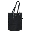 Burberrys Nova Check Blue Label Shoulder Bag Nylon Black Beige Auth ti1781-1