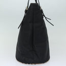 Burberrys Nova Check Blue Label Shoulder Bag Nylon Black Beige Auth ti1781-3