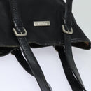 Burberrys Nova Check Blue Label Shoulder Bag Nylon Black Beige Auth ti1781-6