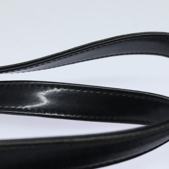 Burberrys Nova Check Blue Label Shoulder Bag Nylon Black Beige Auth ti1781