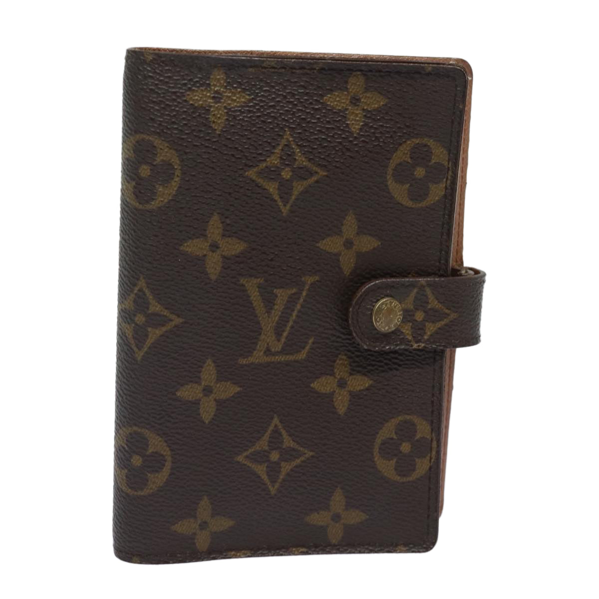 LOUIS VUITTON Monogram Agenda PM Day Planner Cover R20005 LV Auth ti1789