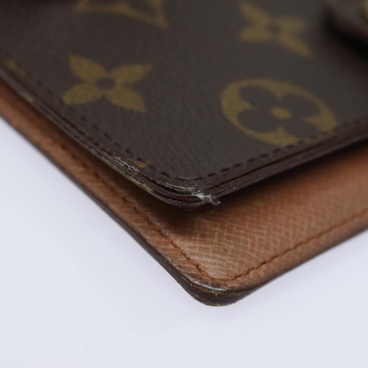 LOUIS VUITTON Monogram Agenda PM Day Planner Cover R20005 LV Auth ti1789