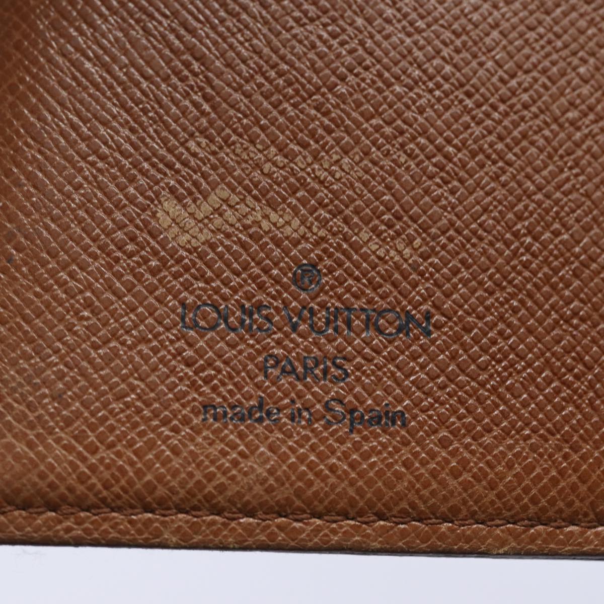 LOUIS VUITTON Monogram Agenda PM Day Planner Cover R20005 LV Auth ti1789