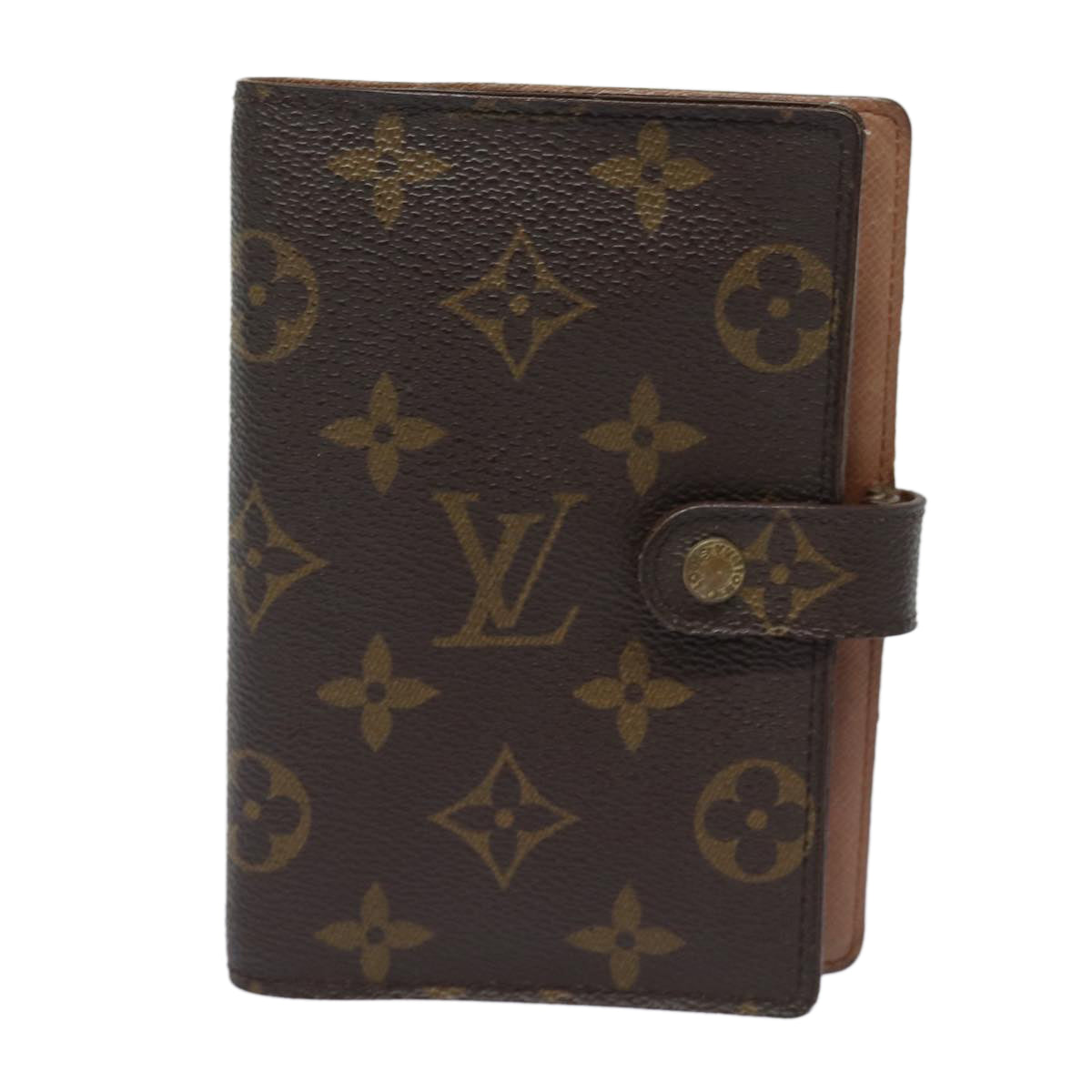 LOUIS VUITTON Monogram Agenda PM Day Planner Cover R20005 LV Auth ti1789