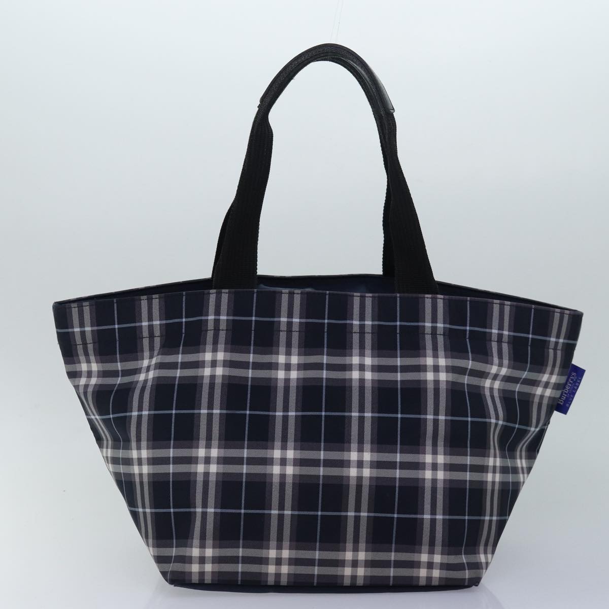 BURBERRY Blue Label Nova Check Hand Bag 2Set Black Pink Auth ti1829 - 0