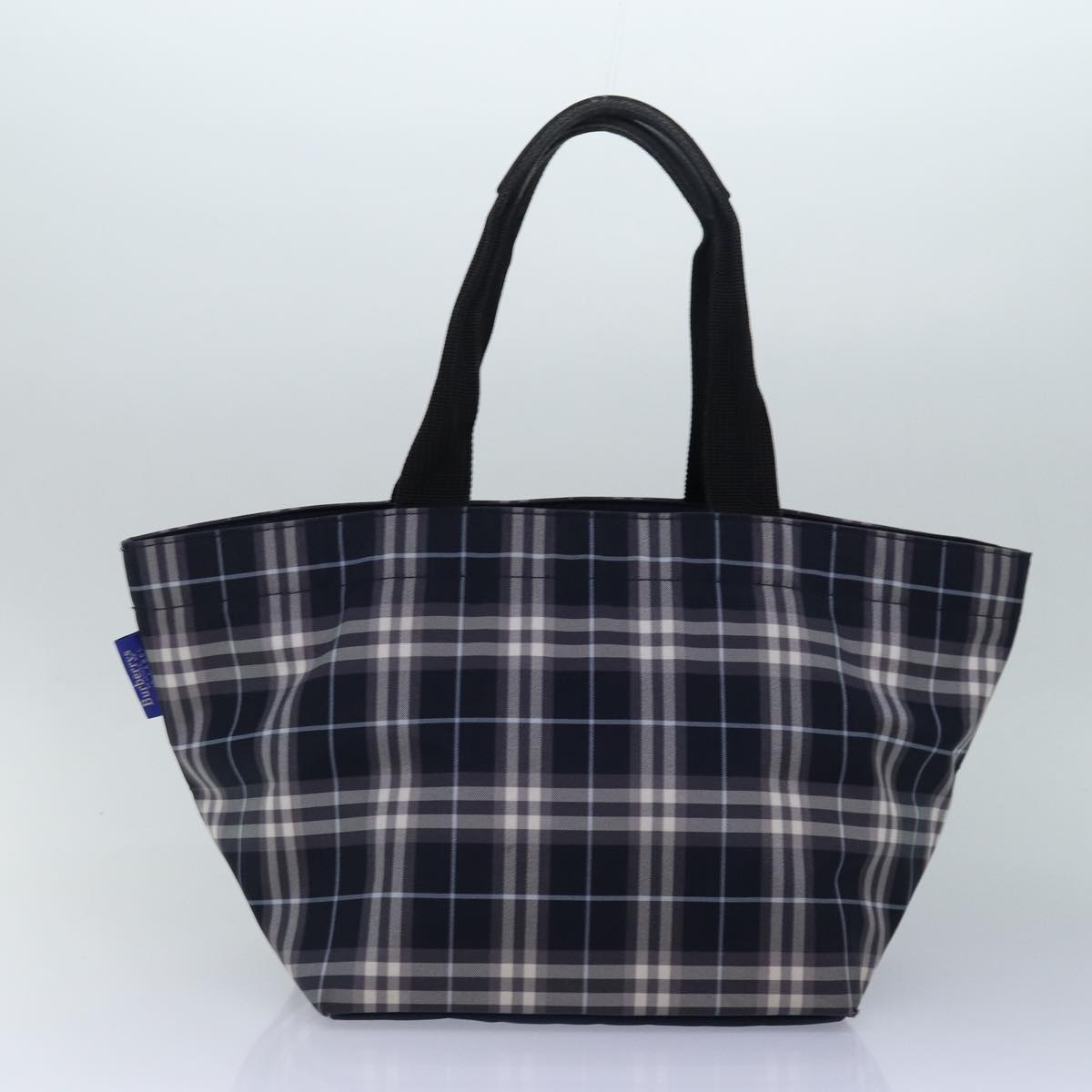 BURBERRY Blue Label Nova Check Hand Bag 2Set Black Pink Auth ti1829