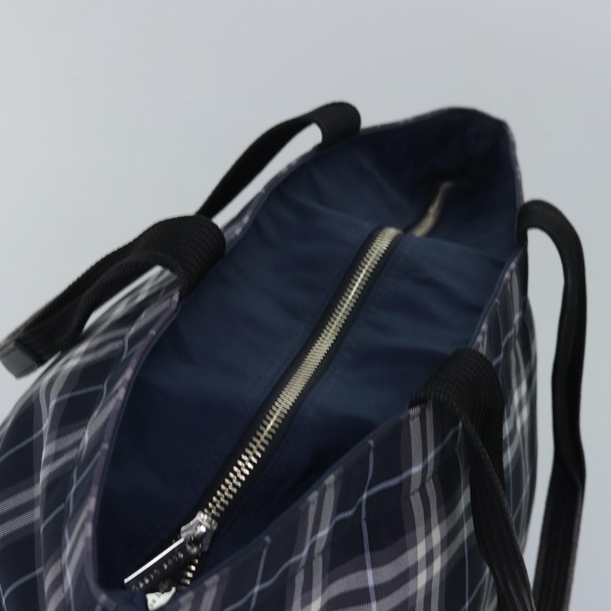 BURBERRY Blue Label Nova Check Hand Bag 2Set Black Pink Auth ti1829