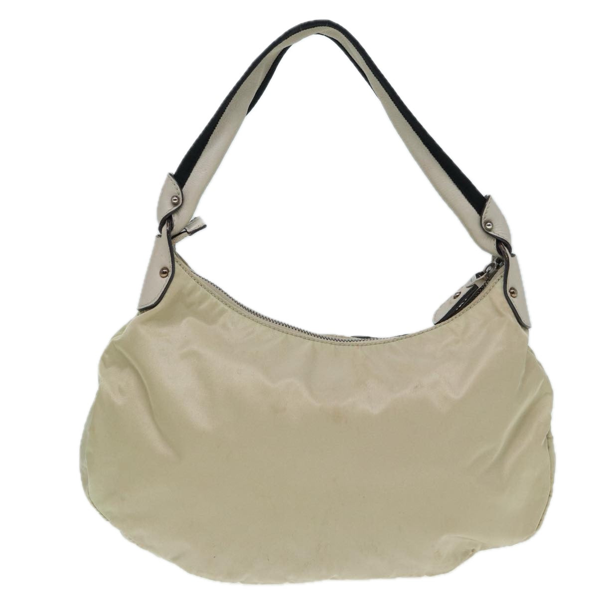 Salvatore Ferragamo Hand Bag Nylon Beige Auth ti1871 - 0