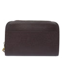 LOUIS VUITTON Taiga Baikal Clutch Bag Acajou M30186 LV Auth ti1884-2