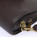 LOUIS VUITTON Taiga Baikal Clutch Bag Acajou M30186 LV Auth ti1884-14