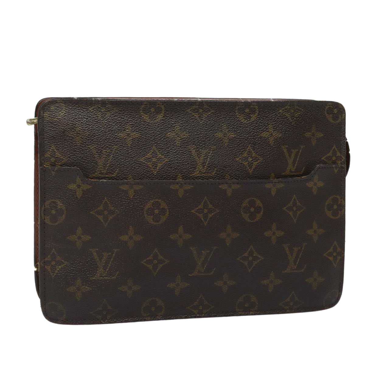 LOUIS VUITTON Monogram Pochette Homme Clutch Bag M51795 LV Auth ti1898