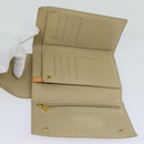 LOUIS VUITTON Monogram Vernis Walker Wallet Beige M91074 LV Auth ti1899-8