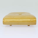 LOUIS VUITTON Monogram Vernis Walker Wallet Beige M91074 LV Auth ti1899-5
