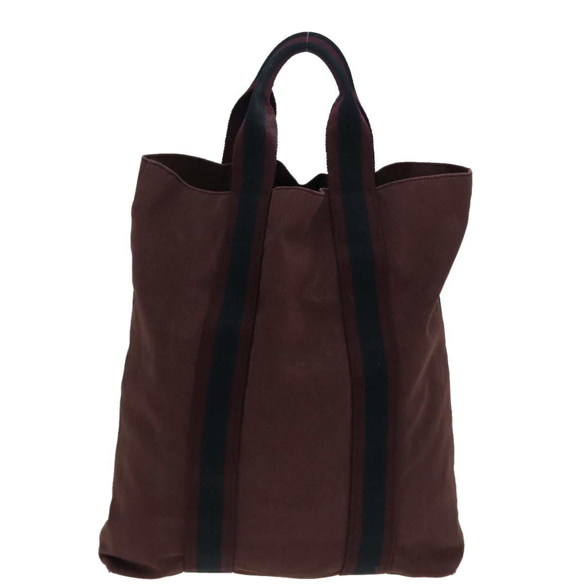 HERMES Fourre Tout cabas Tote Bag Canvas Griyacht Auth ti1906