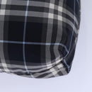 BURBERRY Nova Check Blue Label Drawstring Bag Pouch Nylon Navy Auth ti1925-15