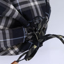 BURBERRY Nova Check Blue Label Drawstring Bag Pouch Nylon Navy Auth ti1925-6