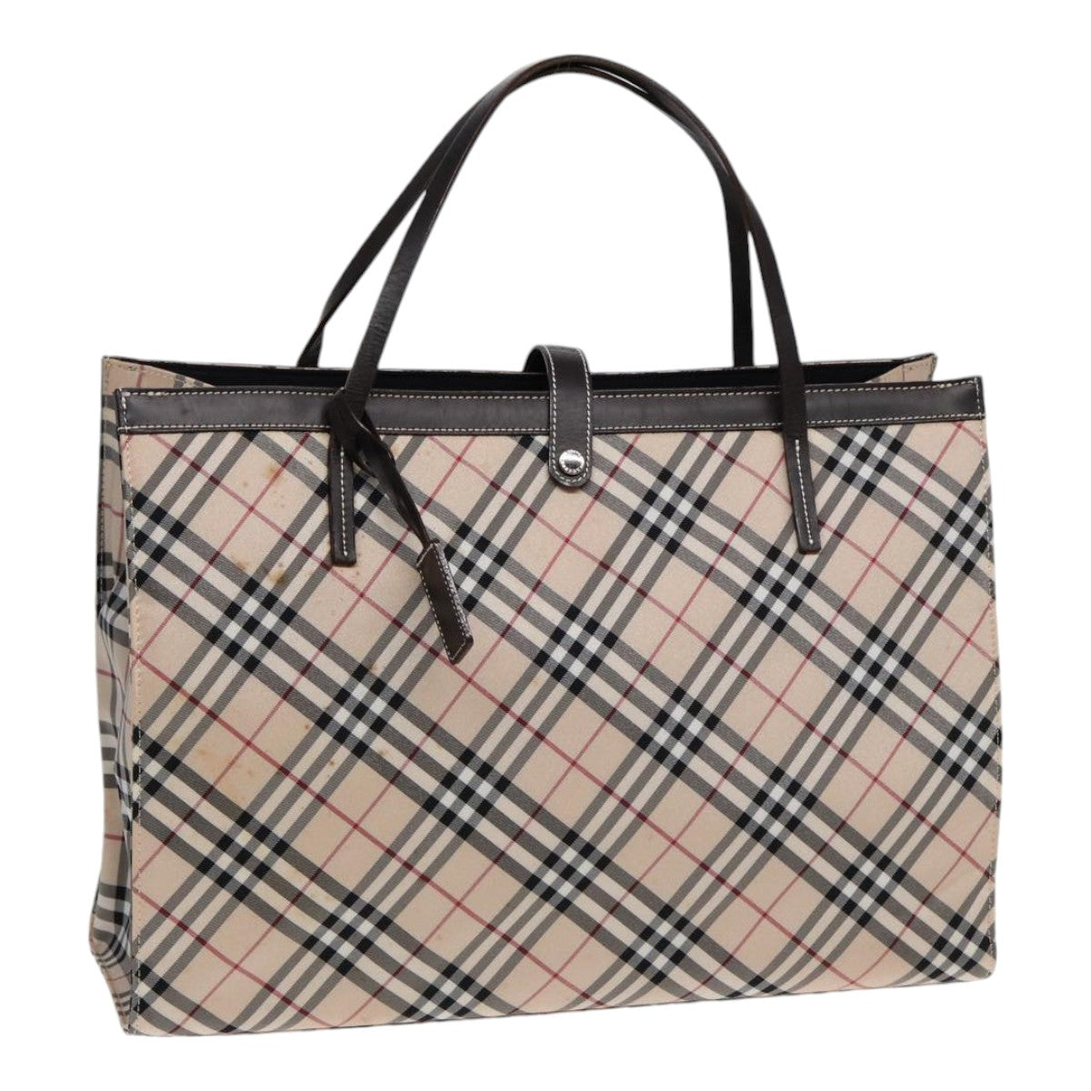 BURBERRY Nova Check Tote Bag Nylon Auth ti1929