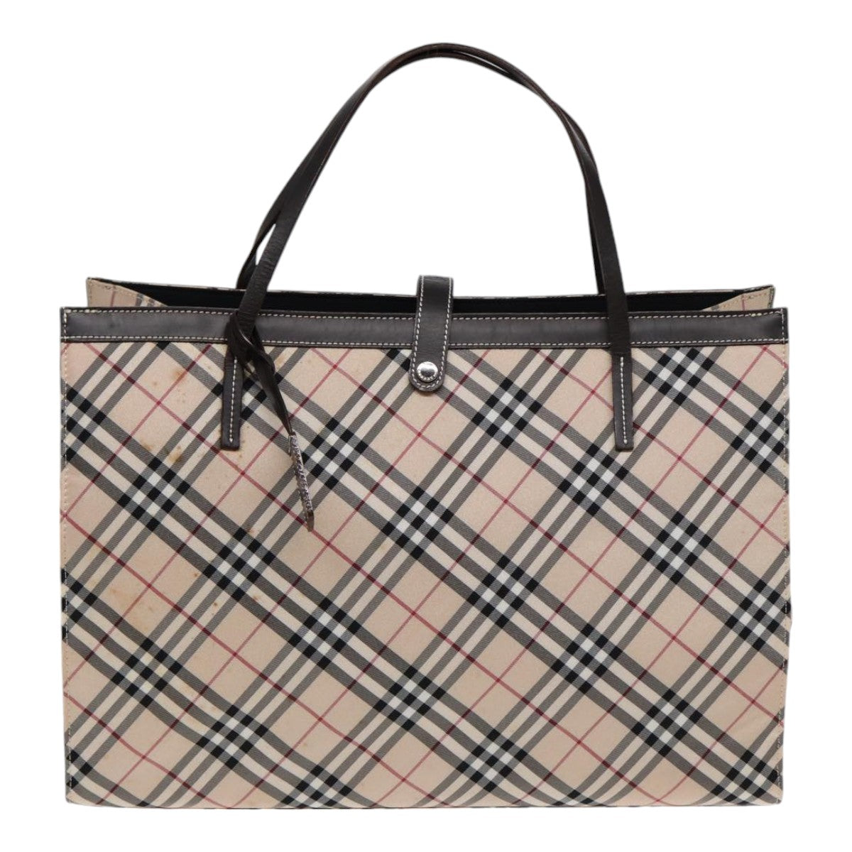 BURBERRY Nova Check Tote Bag Nylon Auth ti1929