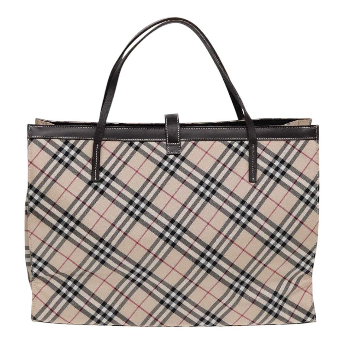 BURBERRY Nova Check Tote Bag Nylon Auth ti1929