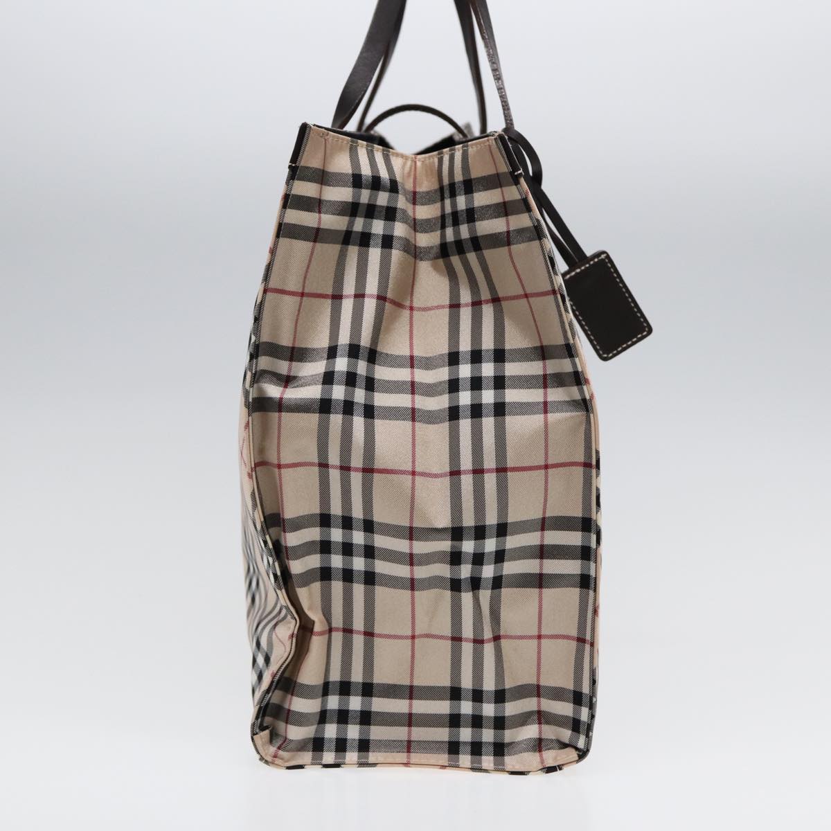 BURBERRY Nova Check Tote Bag Nylon Auth ti1929