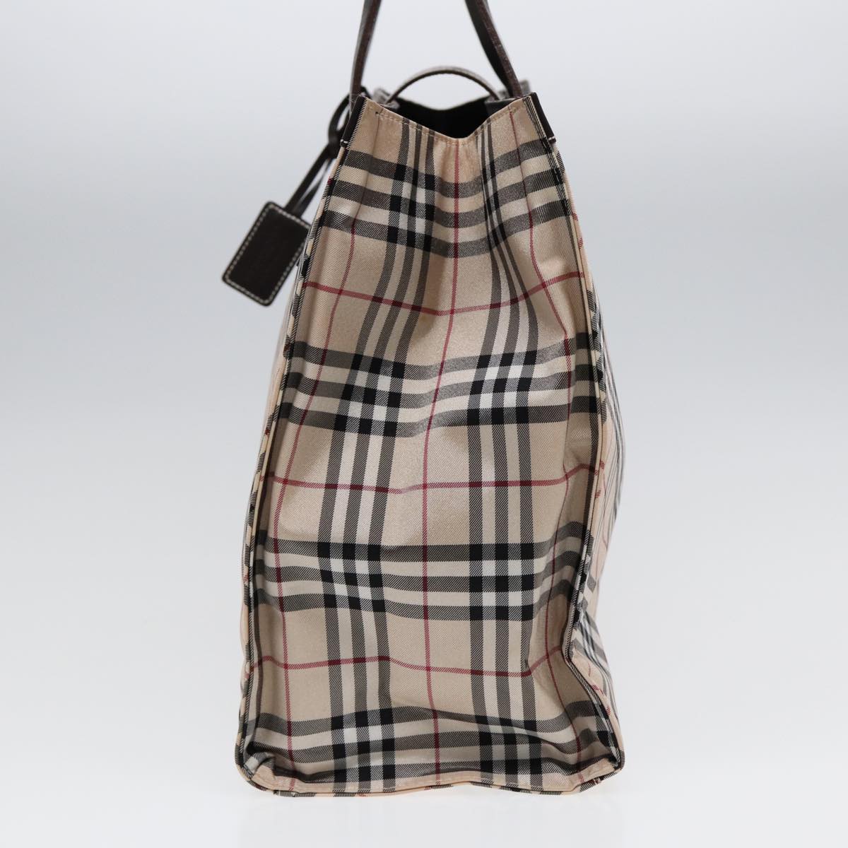 BURBERRY Nova Check Tote Bag Nylon Auth ti1929