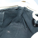 BURBERRY Shoulder Bag Leather Cream Silver Auth ti1931-19