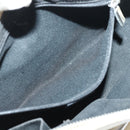 BURBERRY Shoulder Bag Leather Cream Silver Auth ti1931-21