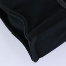 HERMES Fourre Tout PM Hand Bag Canvas Black Silver Auth ti1964-15