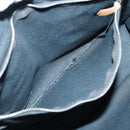 HERMES Fourre Tout PM Hand Bag Canvas Black Silver Auth ti1964-11