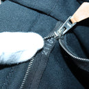 HERMES Fourre Tout PM Hand Bag Canvas Black Silver Auth ti1964-12