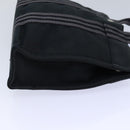 HERMES Fourre Tout PM Hand Bag Canvas Black Silver Auth ti1964-3